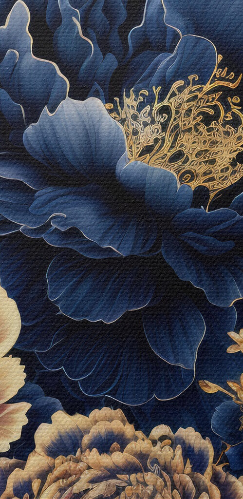 Elegant floral design on dark background Elegant floral design on dark background