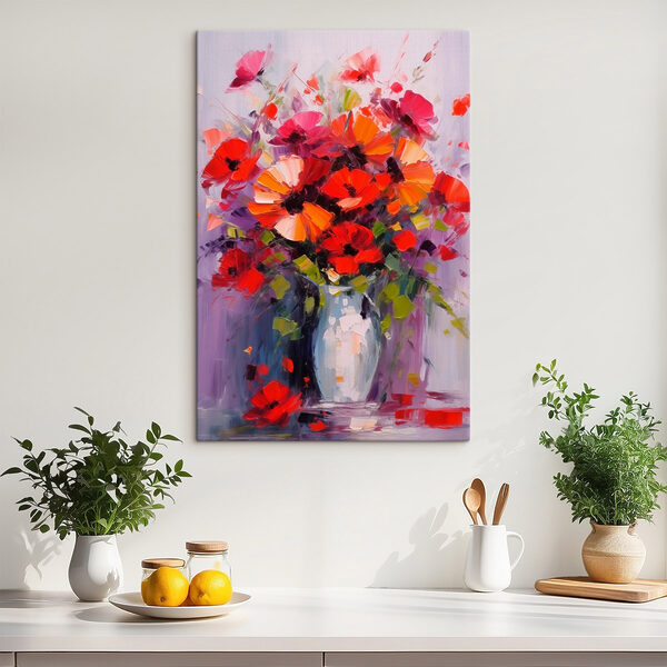 Pictura de flori într-o vază Pictura de flori într-o vază