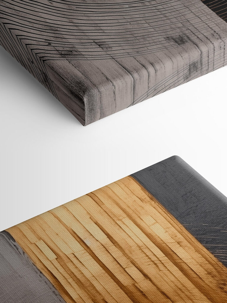 Textured circles in contrasting tones