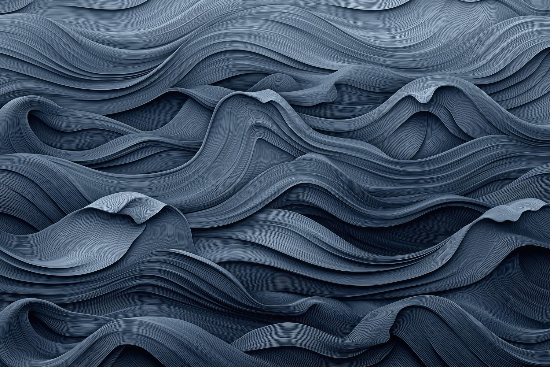 Grey wavy pattern on a surface Grey wavy pattern on a surface