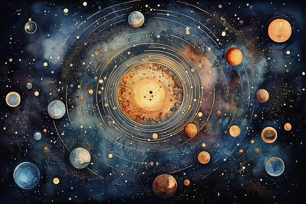 Pictura planetelor în spațiu Pictura planetelor în spațiu