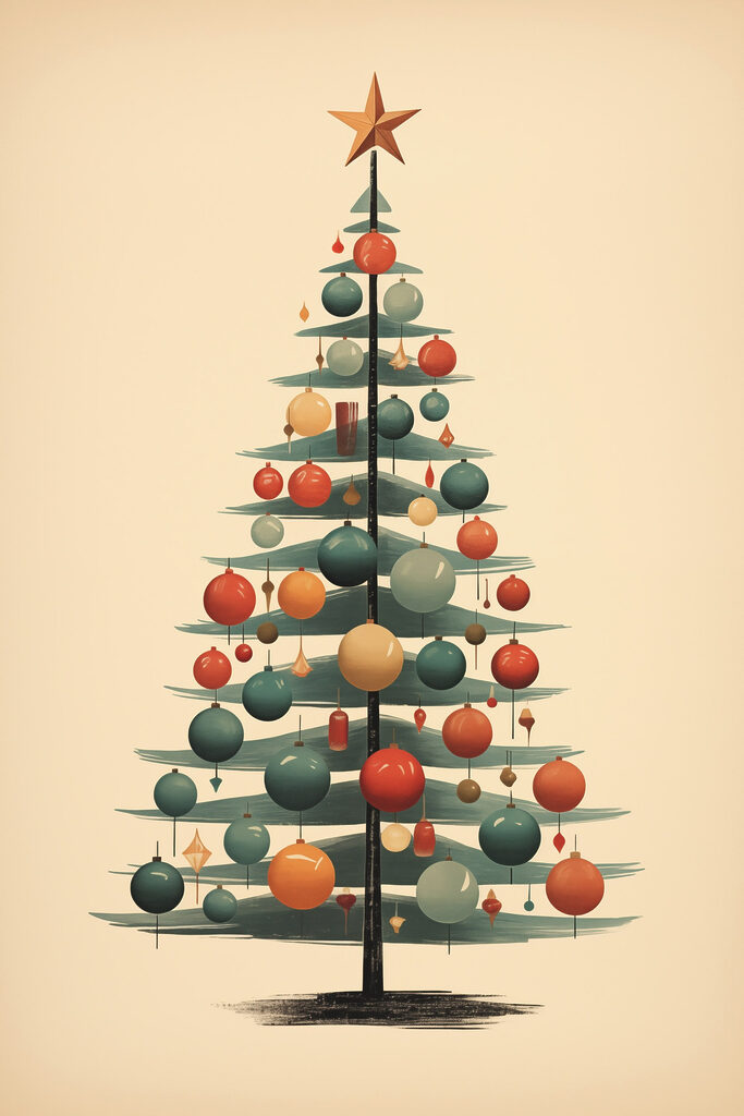 Christmas tree with ornaments