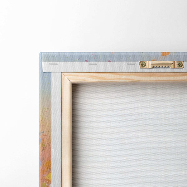 Painting of flowers in a field