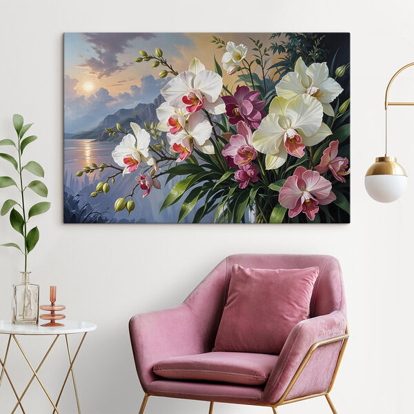 Pictura de flori într-o vază Pictura de flori într-o vază
