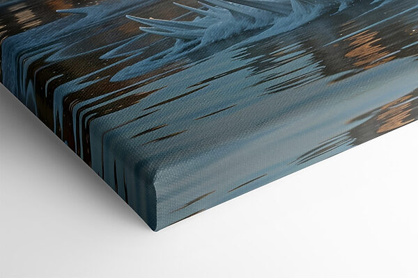 Group of horses running through water