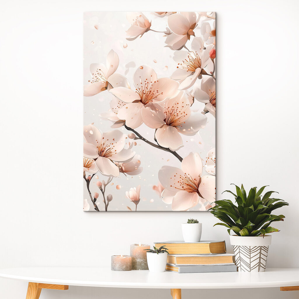 Delicate blossoms in soft hues