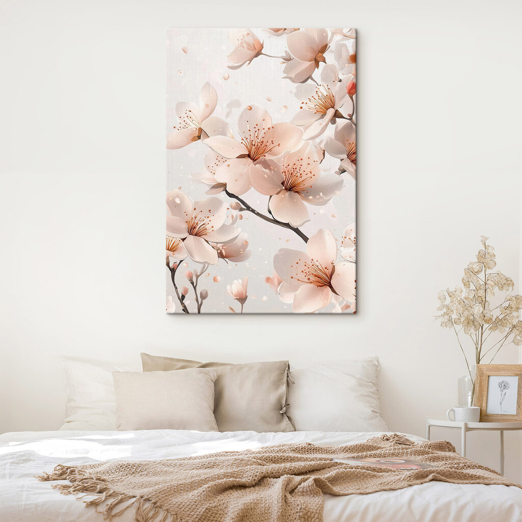 Delicate blossoms in soft hues