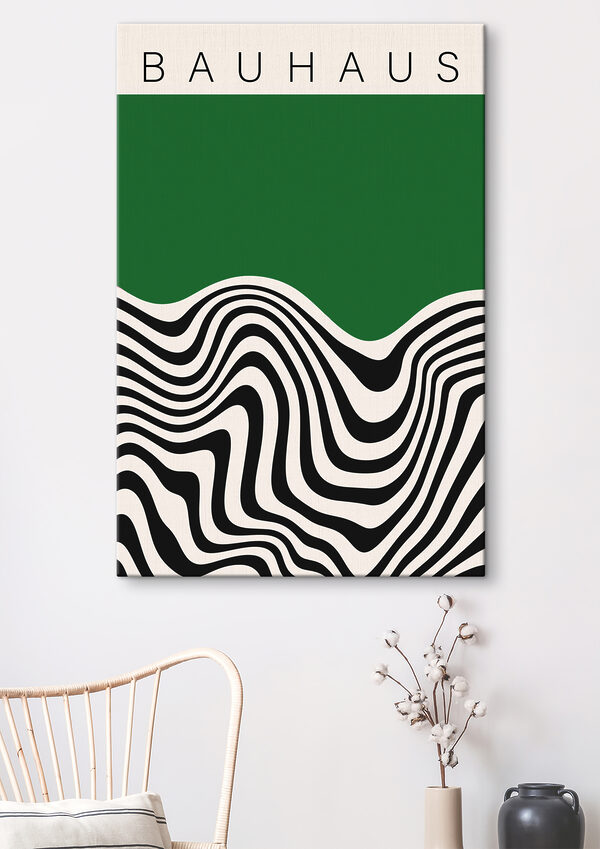 Black and white wavy lines