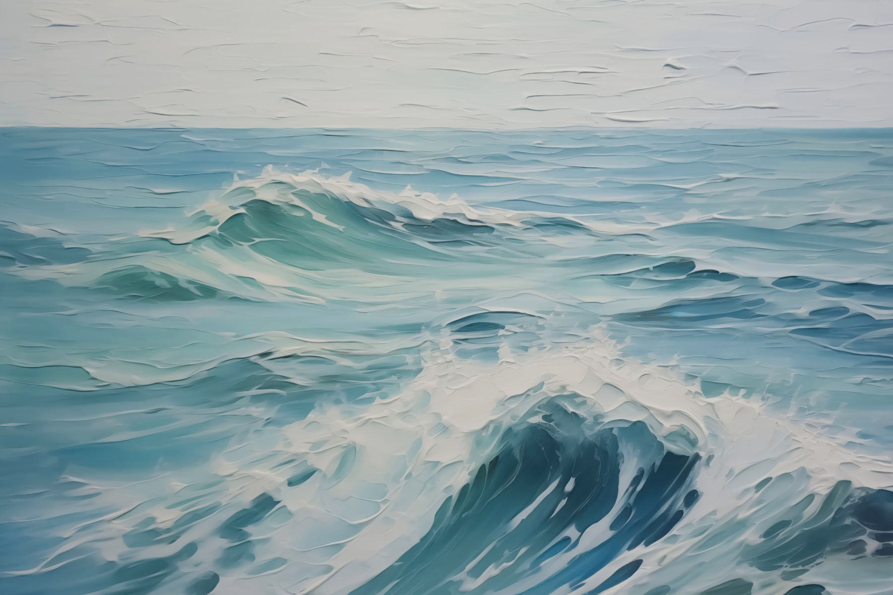 Painting of a wave