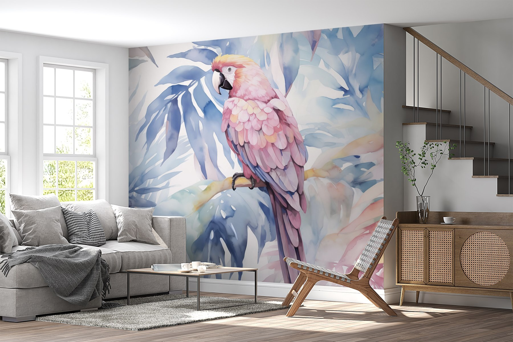 Colorful bird on a branch Colorful bird on a branch