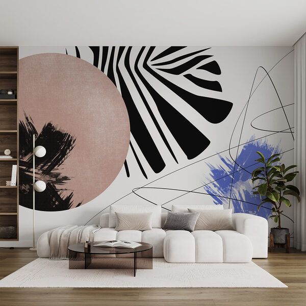 Formele abstracte creează o compoziție dinamică Formele abstracte creează o compoziție dinamică