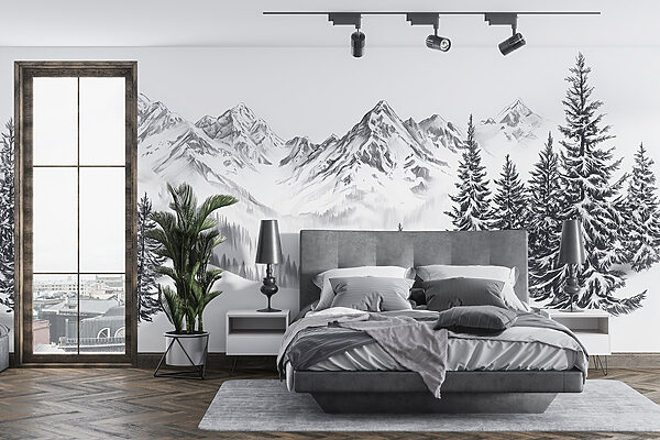 Desenul unui lanț muntos înzăpezit w02352pib98r 600x400 - Desenul unui lanț muntos înzăpezit
