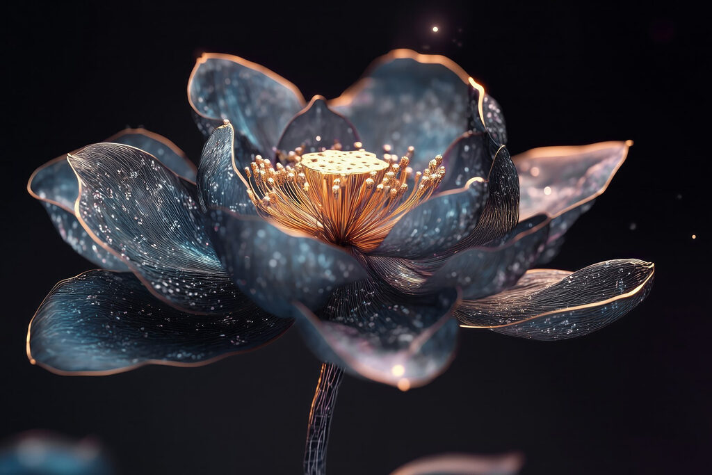 Delicate bloom in soft colors