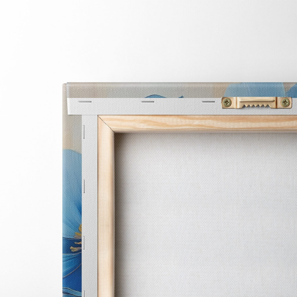 Painting of blue flowers Painting of blue flowers