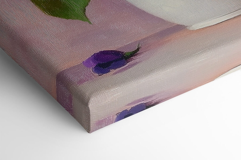 Pot of purple flowers Pot of purple flowers