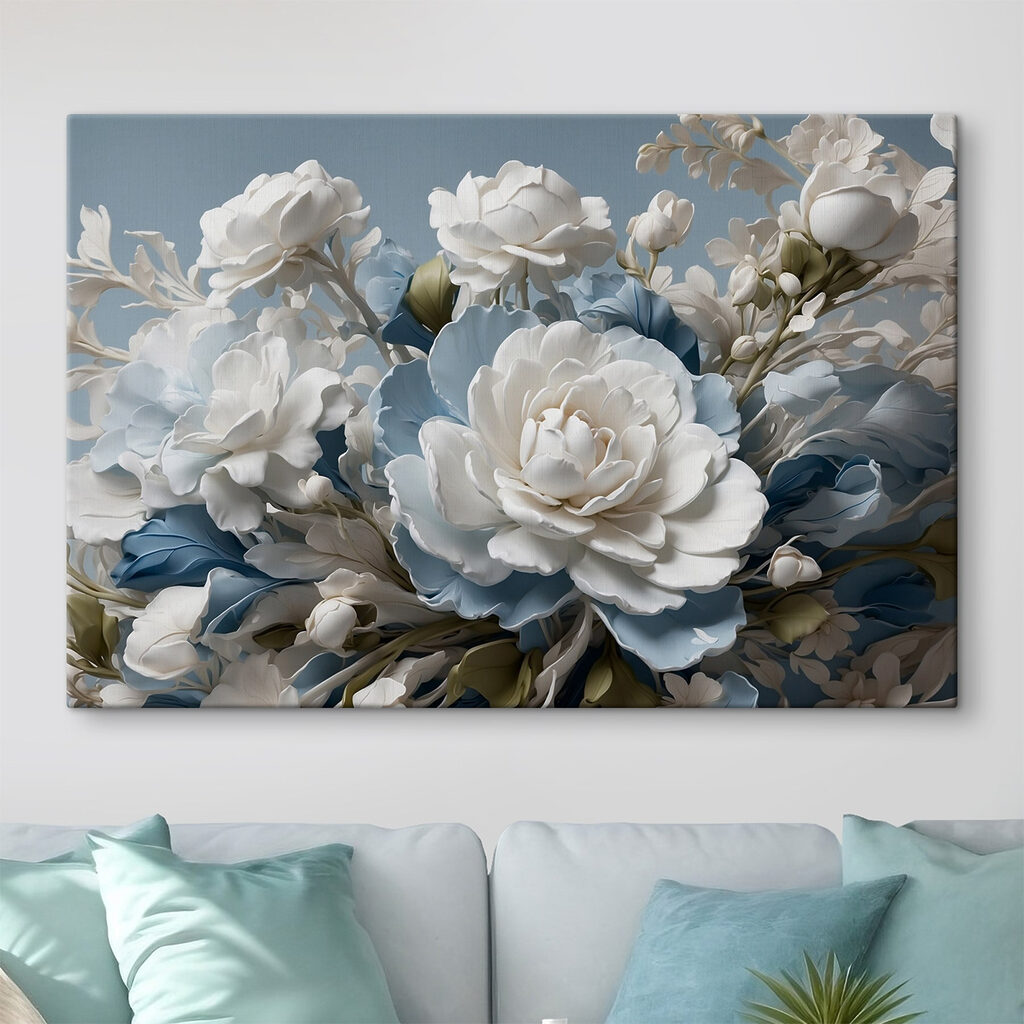 Delicate blooms in soft hues