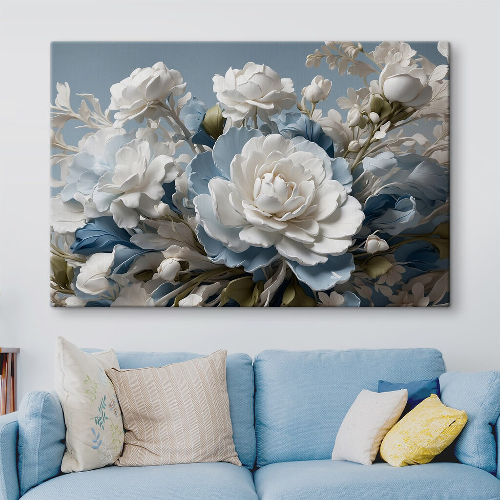 Delicate blooms in soft hues