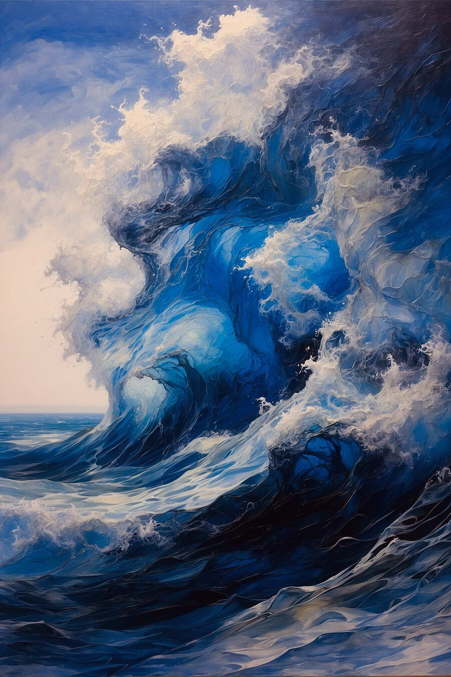 Val mare în ocean