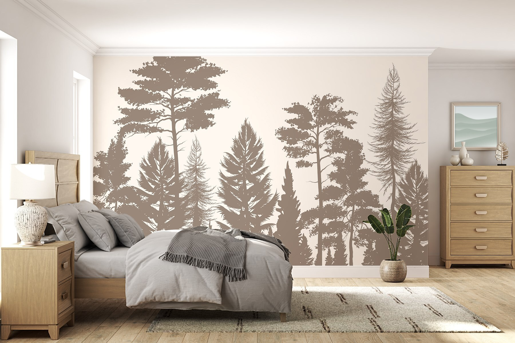 Group of trees in a forest Group of trees in a forest