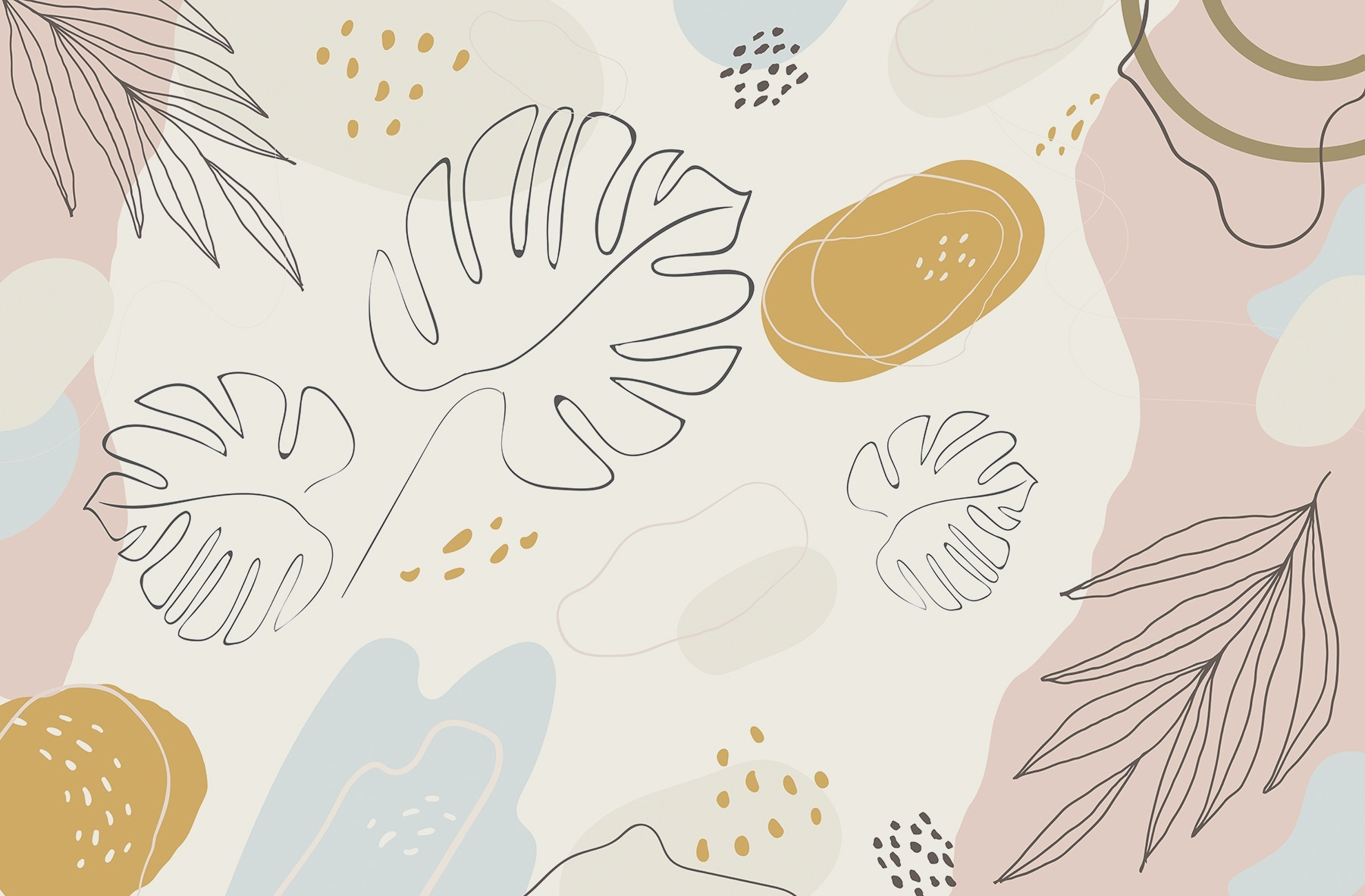 Abstract leaves on a soft background Abstract leaves on a soft background