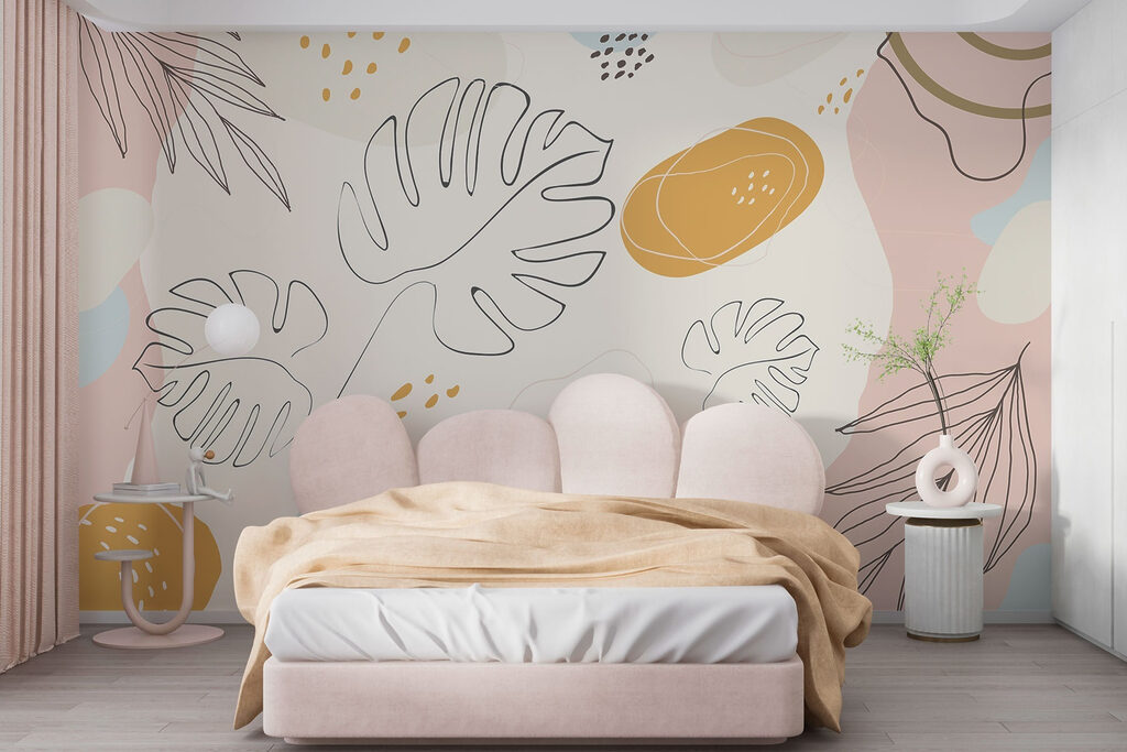 Abstract leaves on a soft background Abstract leaves on a soft background