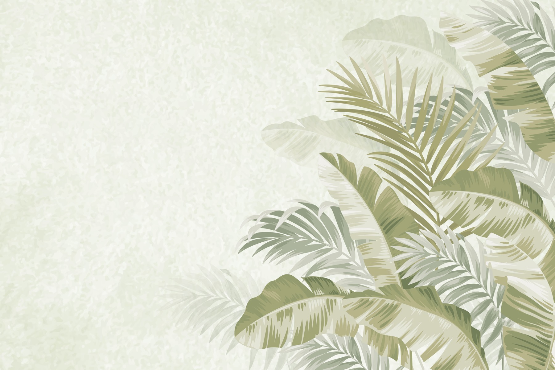 Calm tropical foliage background design