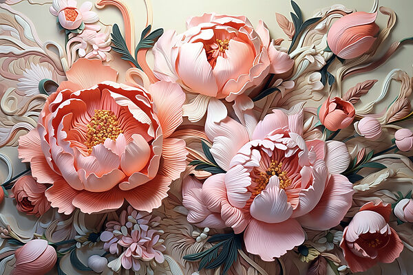Eleganță florală în nuanțe delicate Eleganță florală în nuanțe delicate