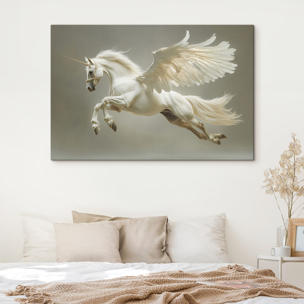 White horse with wings White horse with wings