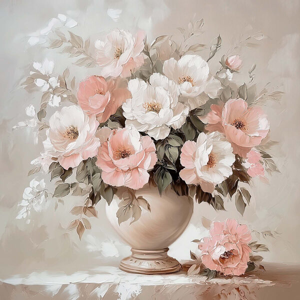 Pictura de flori într-o vază s41842p 600x600 - Pictura de flori într-o vază