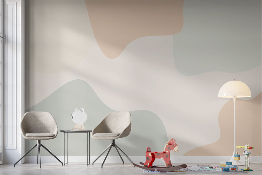 Fototapet Fundal colorat cu diferite forme - imagine 4