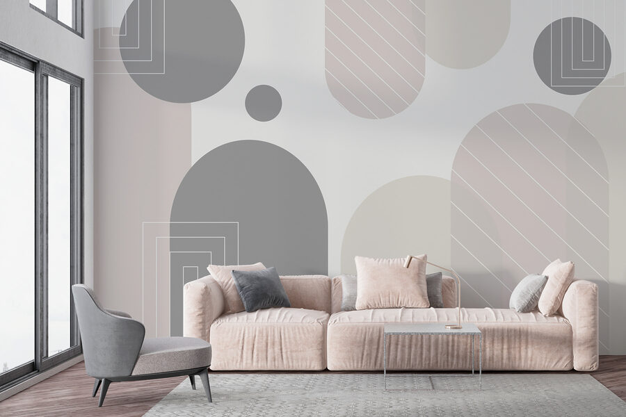Abstract shapes in soft tones Abstract shapes in soft tones