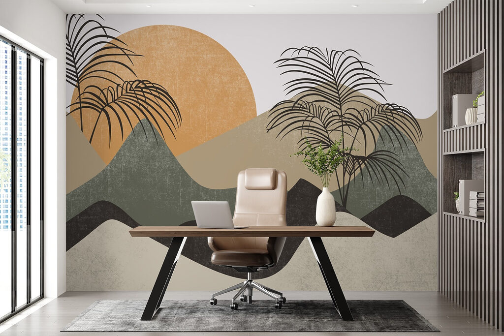 Palm trees and mountains Palm trees and mountains