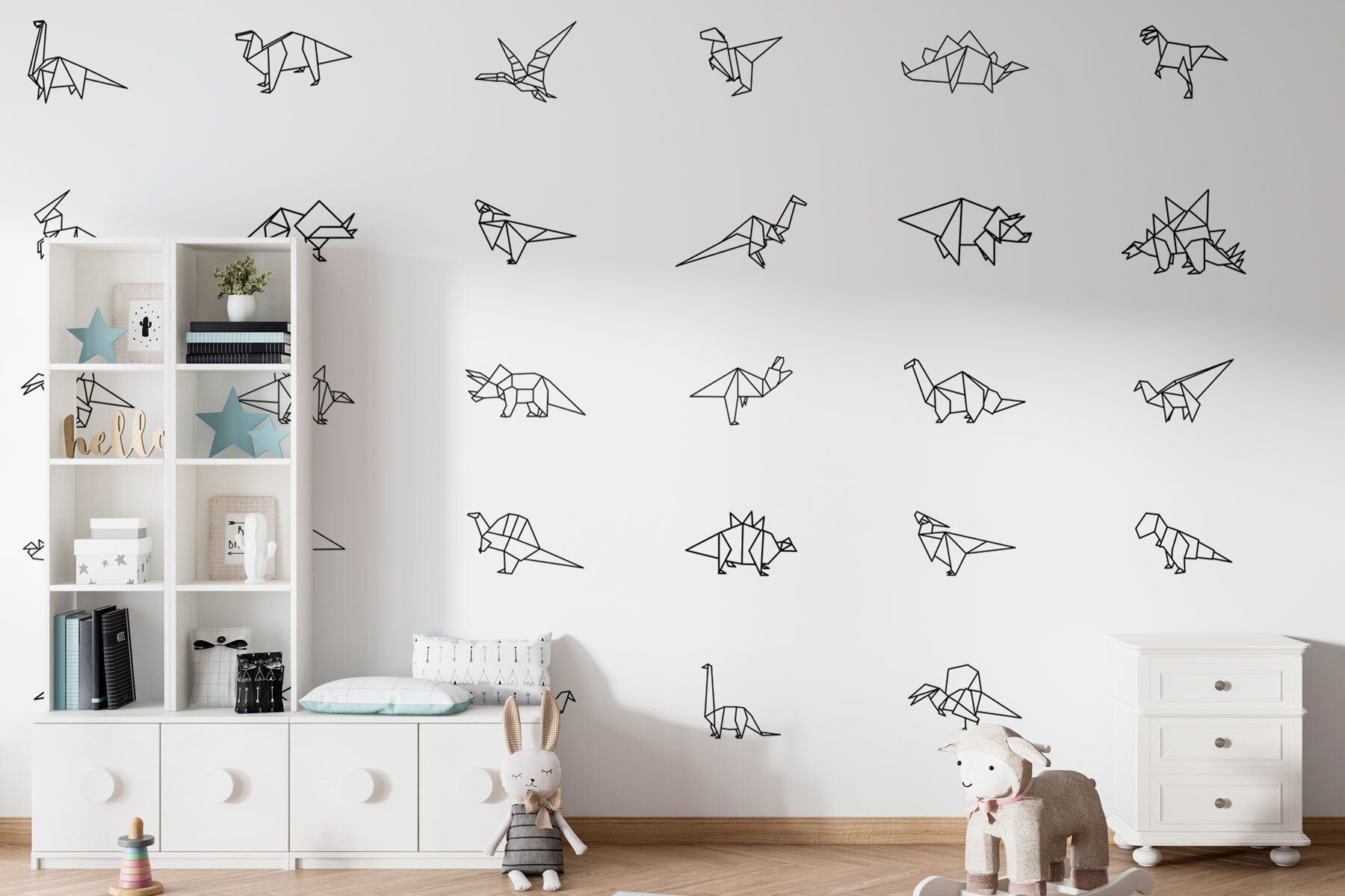 Collection of origami animals