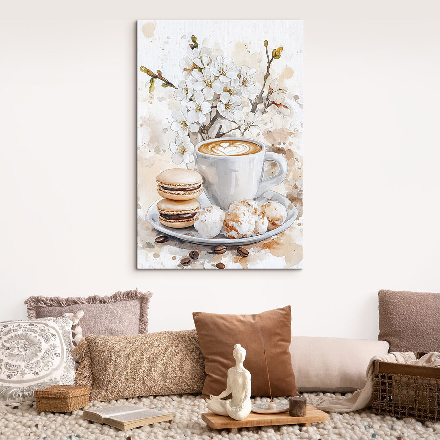 Ceașcă de cafea și prăjituri Ceașcă de cafea și prăjituri