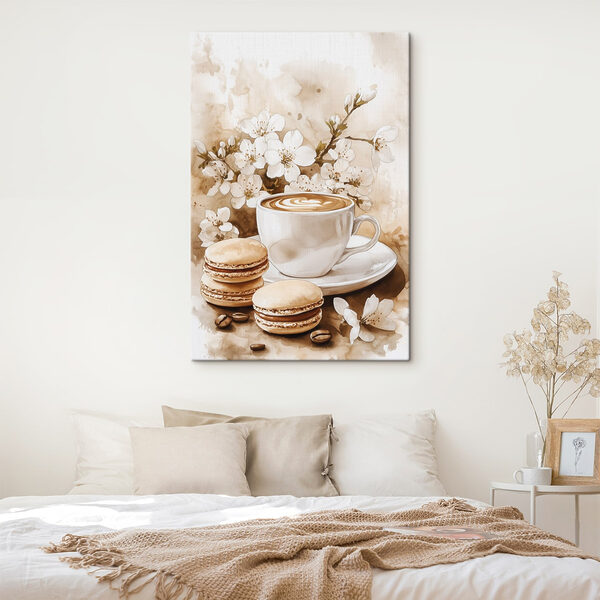 Ceașcă de cafea și macaroane Ceașcă de cafea și macaroane