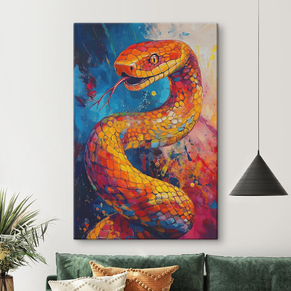 Tablouri Pictura unui șarpe (SKU: s41925) Tablouri Tablouri Pictura unui șarpe (SKU: s41925)