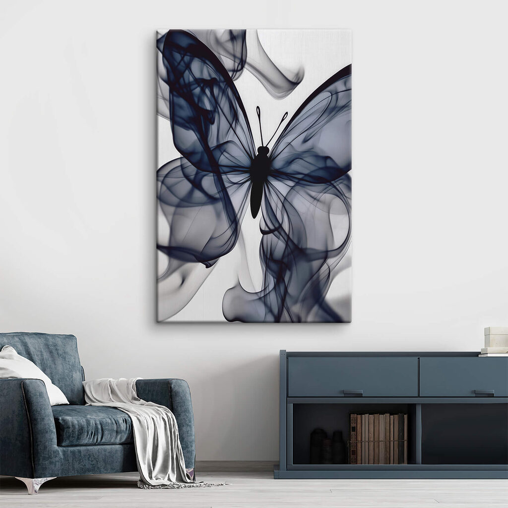 Butterfly with smoke