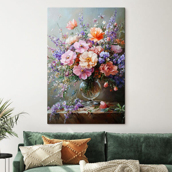 Pictura de flori într-o vază Pictura de flori într-o vază