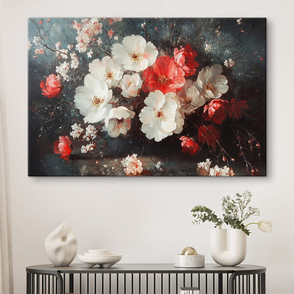 Pictura de flori pe o masă Pictura de flori pe o masă