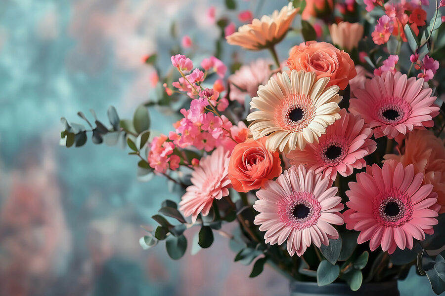 Buchet de flori într-o vază