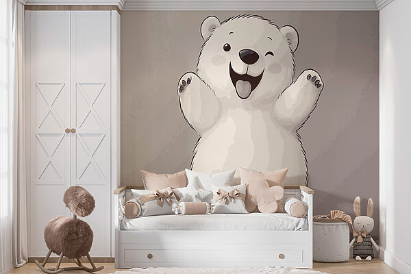 Desen animat al unui urs polar Desen animat al unui urs polar