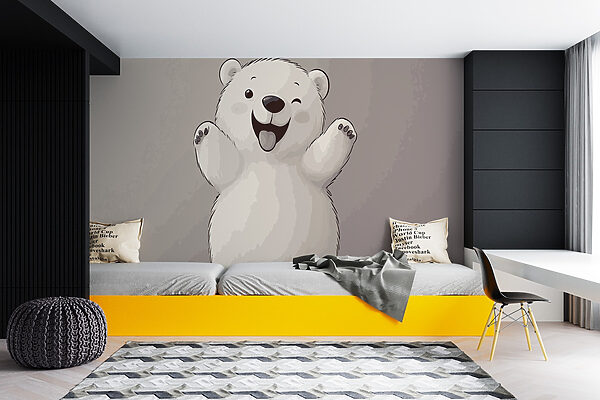 Desen animat al unui urs polar Desen animat al unui urs polar
