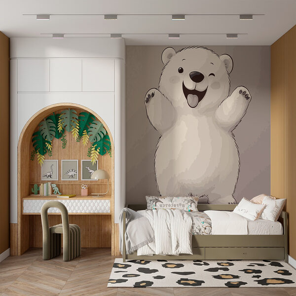 Desen animat al unui urs polar Desen animat al unui urs polar