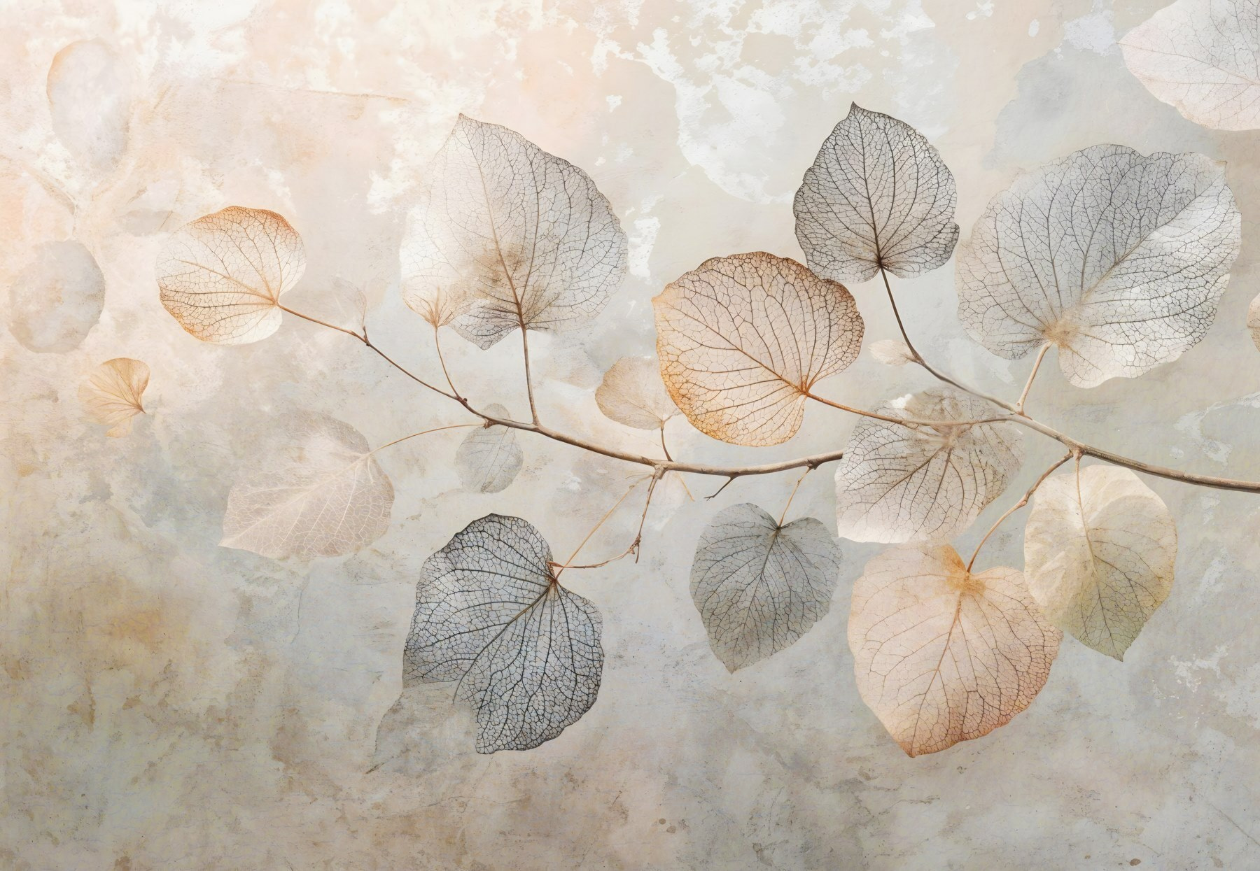 Branch with leaves on it Branch with leaves on it