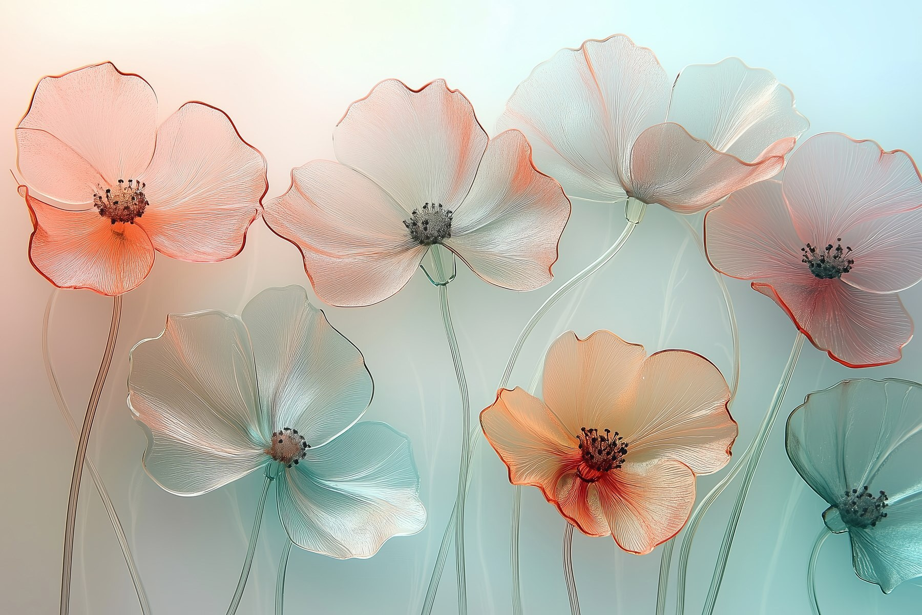Group of flowers with a blurry background Group of flowers with a blurry background