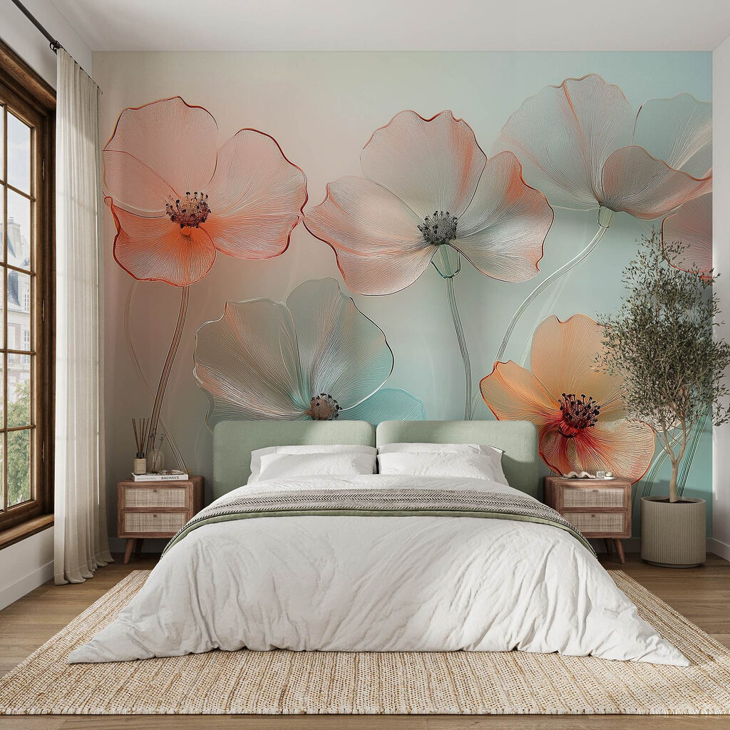 Group of flowers with a blurry background Group of flowers with a blurry background