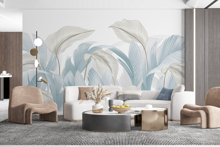 Nuanțe delicate de frunze tropicale Nuanțe delicate de frunze tropicale