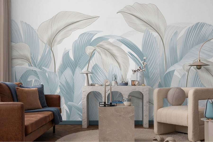 Nuanțe delicate de frunze tropicale Nuanțe delicate de frunze tropicale