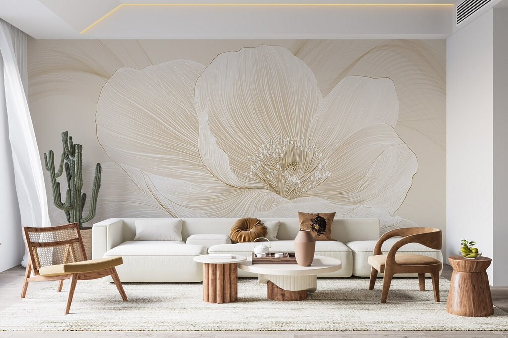 Delicate lines defining floral beauty Delicate lines defining floral beauty