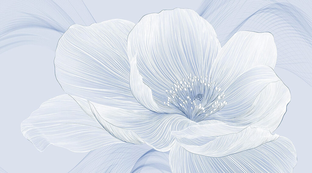 Delicate florale linie art design Delicate florale linie art design
